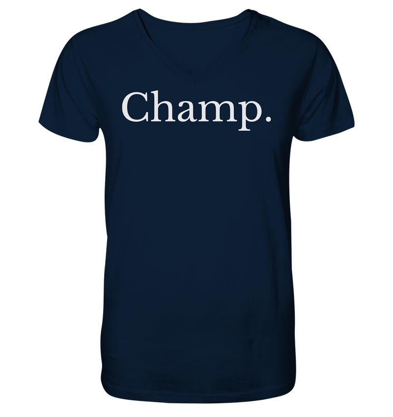 Champ. - Mens Organic V-Neck Shirt - WALiFY