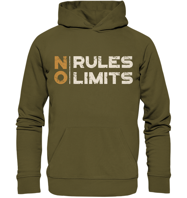 NO RULES / NO LIMITS - Organic Unisex Hoodie - WALiFY