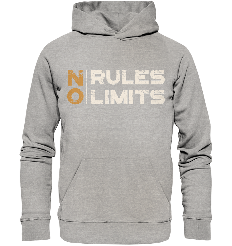 NO RULES / NO LIMITS - Organic Unisex Hoodie - WALiFY