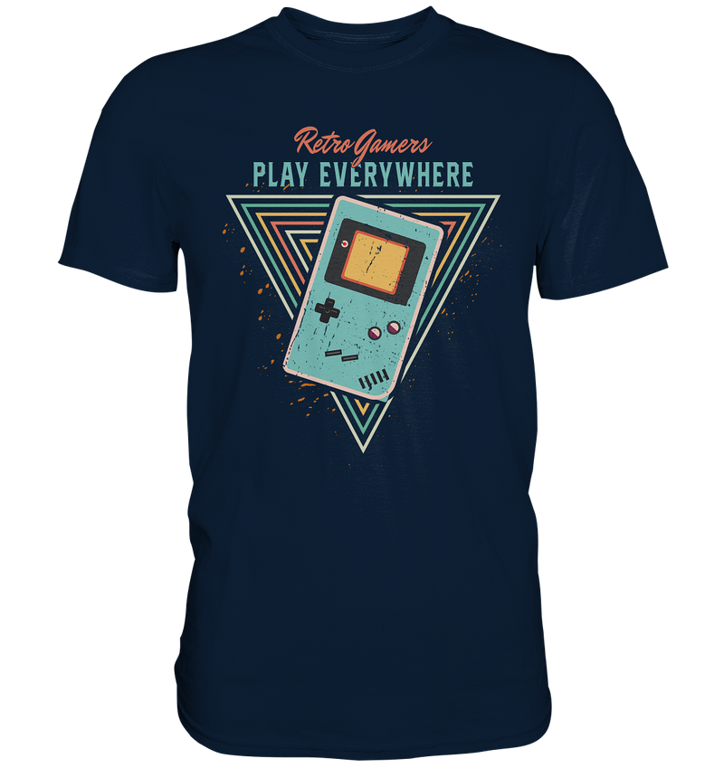 Retro Gamers play everywhere - Premium Shirt - WALiFY