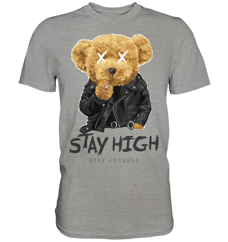 STAY HIGH -  STAY FOCUSED - Regular Fit Shirt - WALiFY