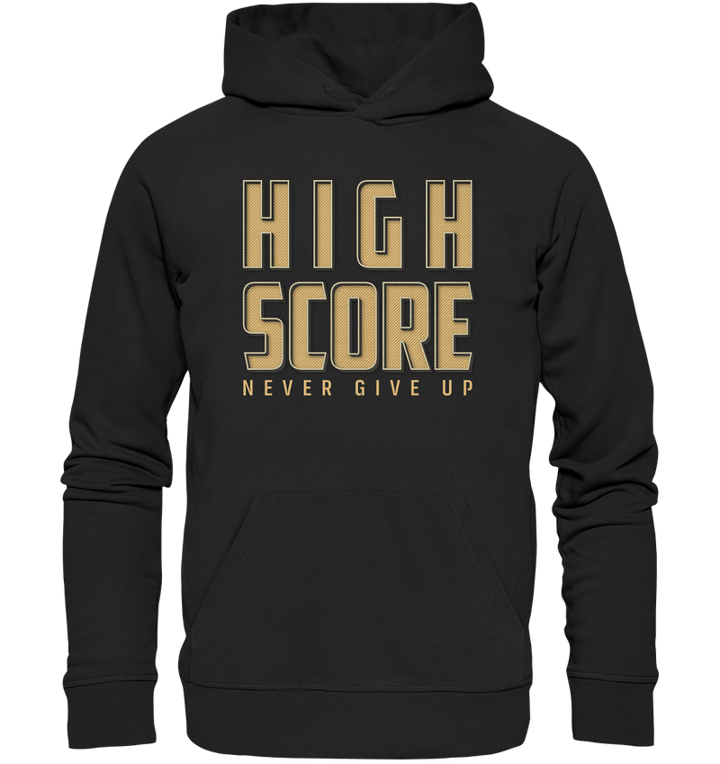 HIGH SCORE - never give up - Premium Unisex Hoodie - WALiFY